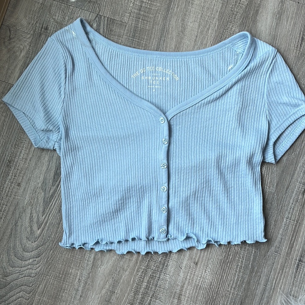 Baby Blue Aero Shrunken Tee